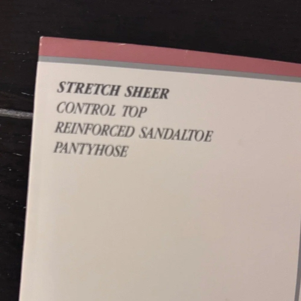 Jacobson's Vintage Black Illusion Stretch‎ Sheer Control Top Pantyhose Size C